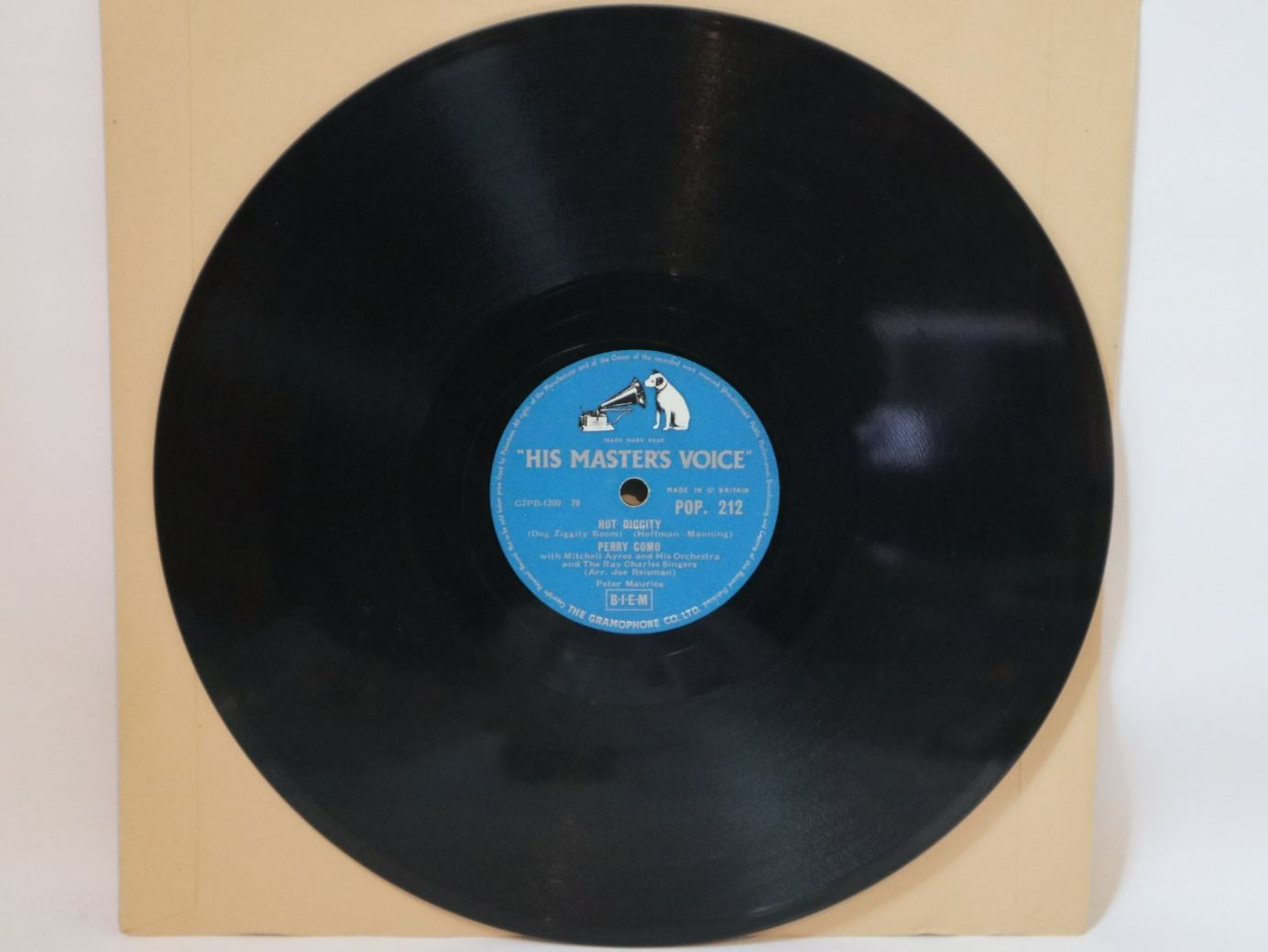 Schallplatten: Schellack Perry Como My Funny Valentine / Hot Diggity – Gebraucht aus Eschenbach SG von Astalavista 3