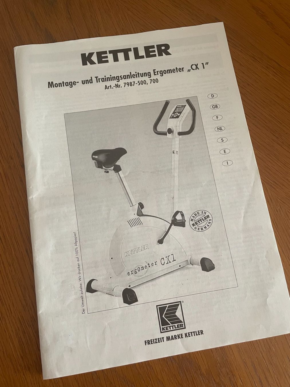 Kettler Hometrainer: Hometrainer Velo – Usato da Neuhaus SG venduto da mic_8r2k 2