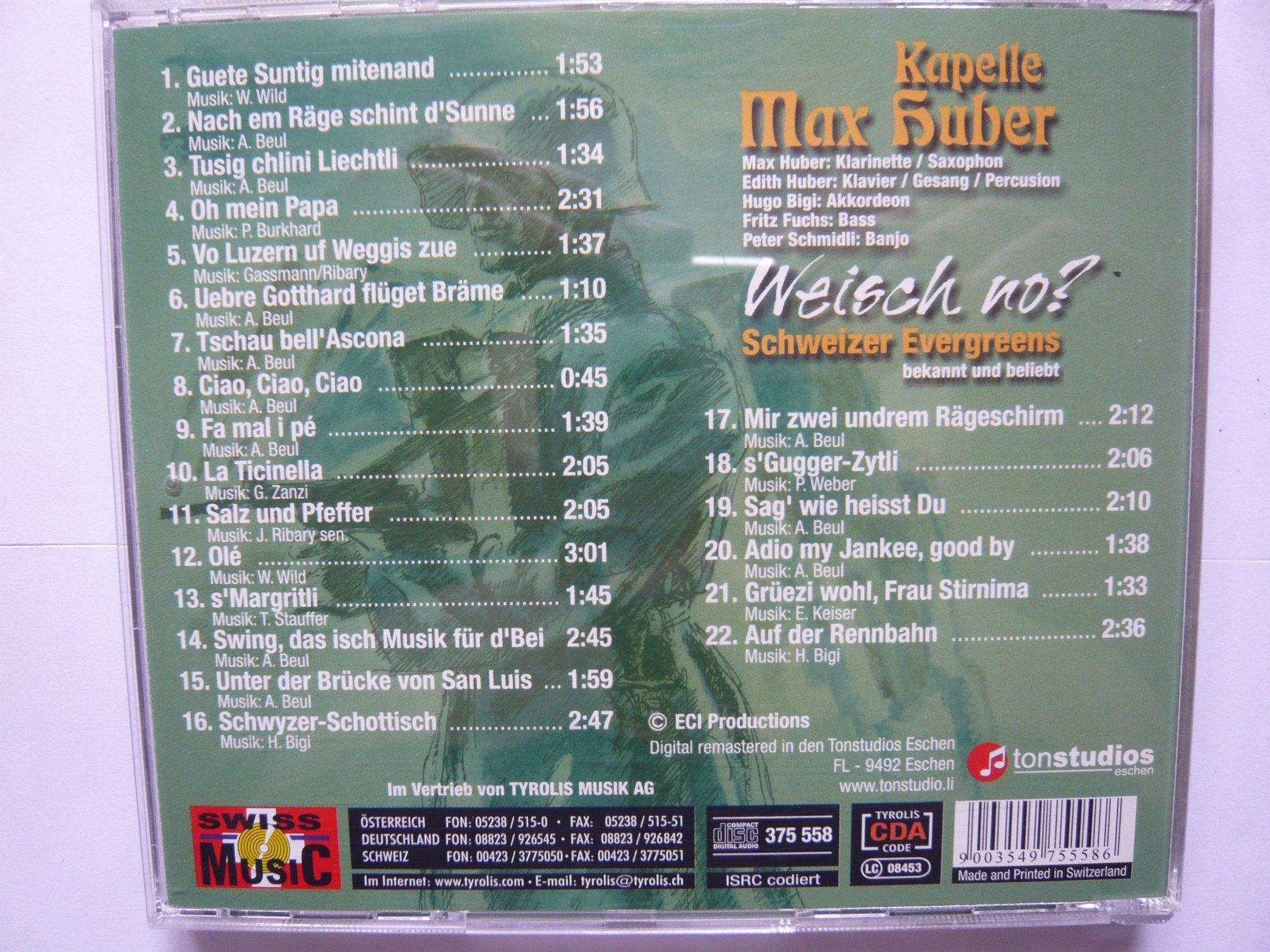 CDs: KAPELLE MAX HUBER Weisch No Schweizer Evergreens – D'occasion à Winterthur par Cajun 1