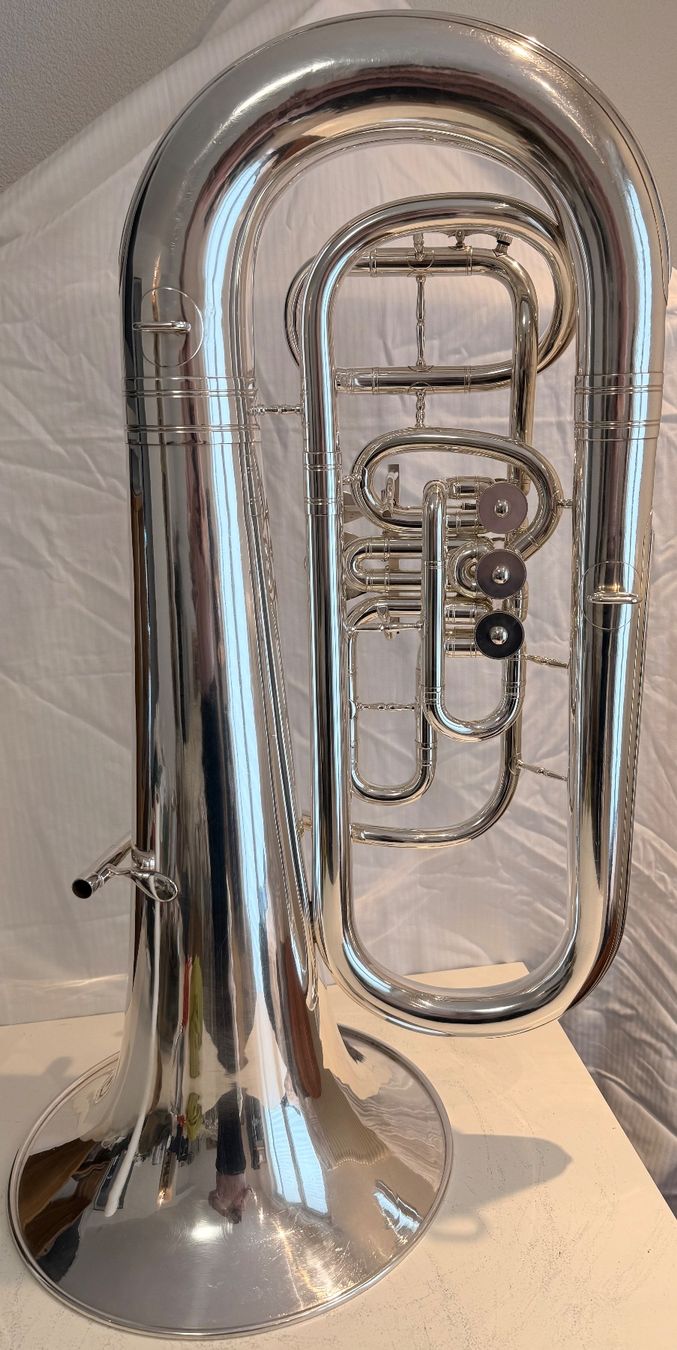 Strumenti musicali: Es Tuba Hirsbrunner Sumiswald versilbert – Nuovo (secondo la descrizione) da Grenchen venduto da Vegas45 2