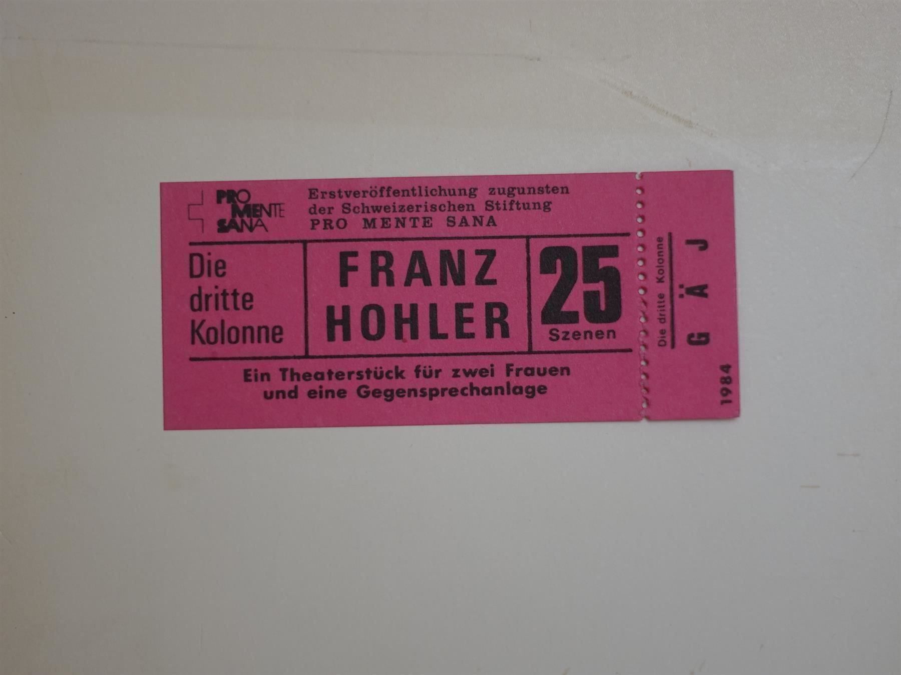 Libri: Franz Hohler - Die dritte Kolonne – Usato da Gutenswil venduto da Optico