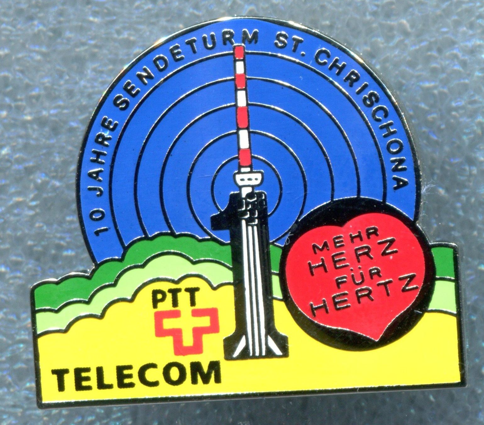 Plaketten & Abzeichen: PTT  Sendeturm  St.Chrischona – Gebraucht aus Winterthur von Sammleroase