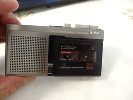 AIWA DUAL SPEED/MICRO CASSETTE ANTIK RECORDER.LAUFT