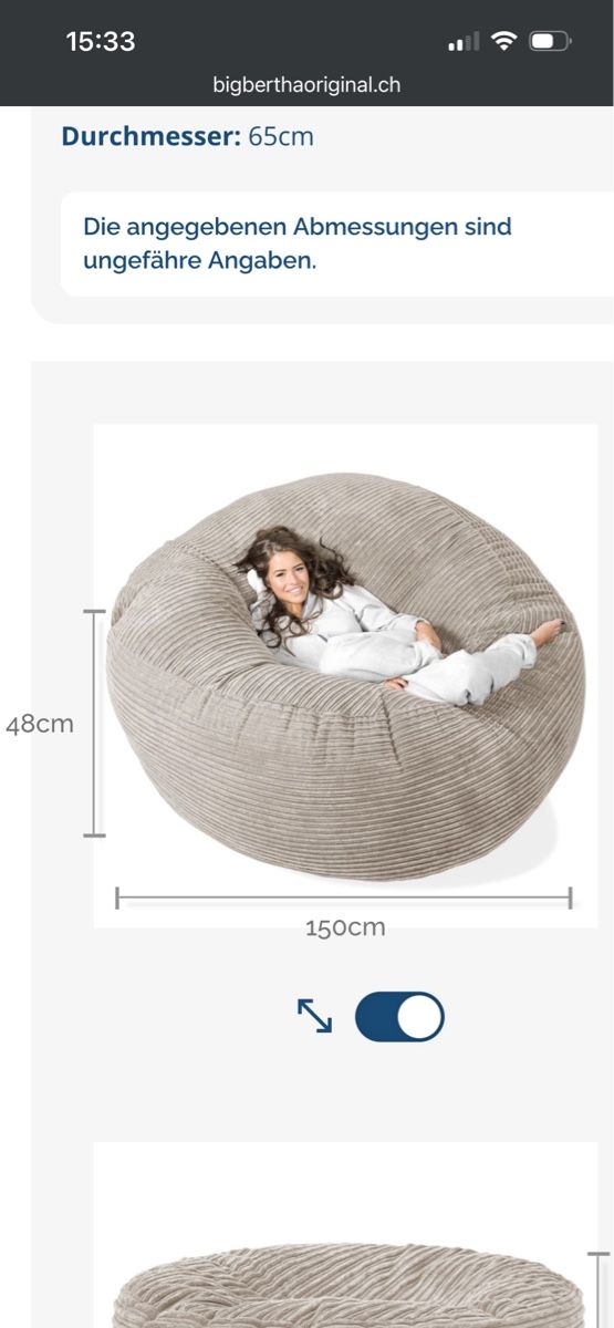 Divani: Mega-Mammoth Sofa Sitzsack XXL – Usato da Urdorf venduto da ale_yvd2 1