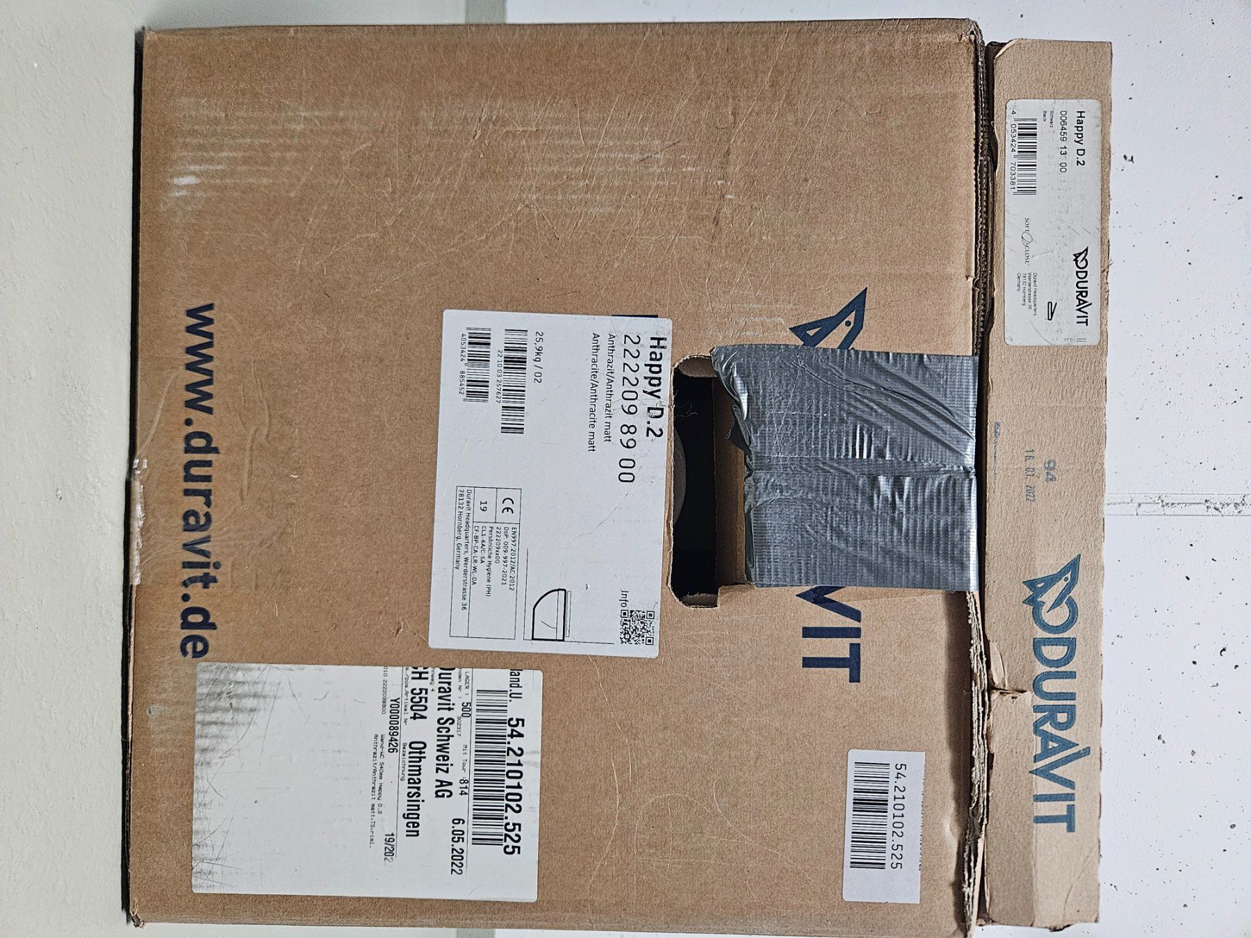 Duravit WC: Duravit Happy D2 Wand WC mit Deckel – Nuovo e nell'imballaggio originale da Ziefen venduto da Mach12 5