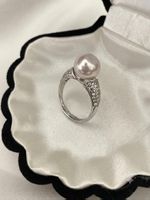 10 mm Top Qualität Süsswasserperlen Ring