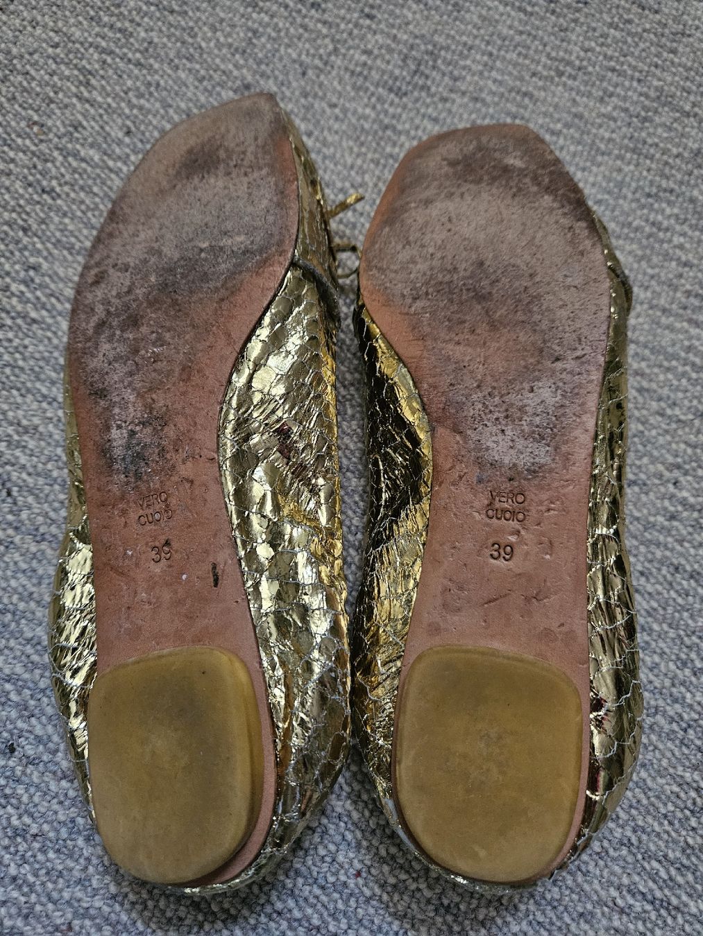 Scarpe da donna: Goldene Apepazza Ballerinas, Gr. 39 - Eyecatcher! – Usato da Rheineck venduto da Eulalia40 2