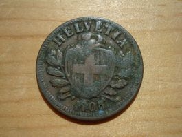 (N2) 2 Rappen 1908