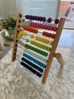 Boulier Abacus bois coloré pour enfants 10 rangées