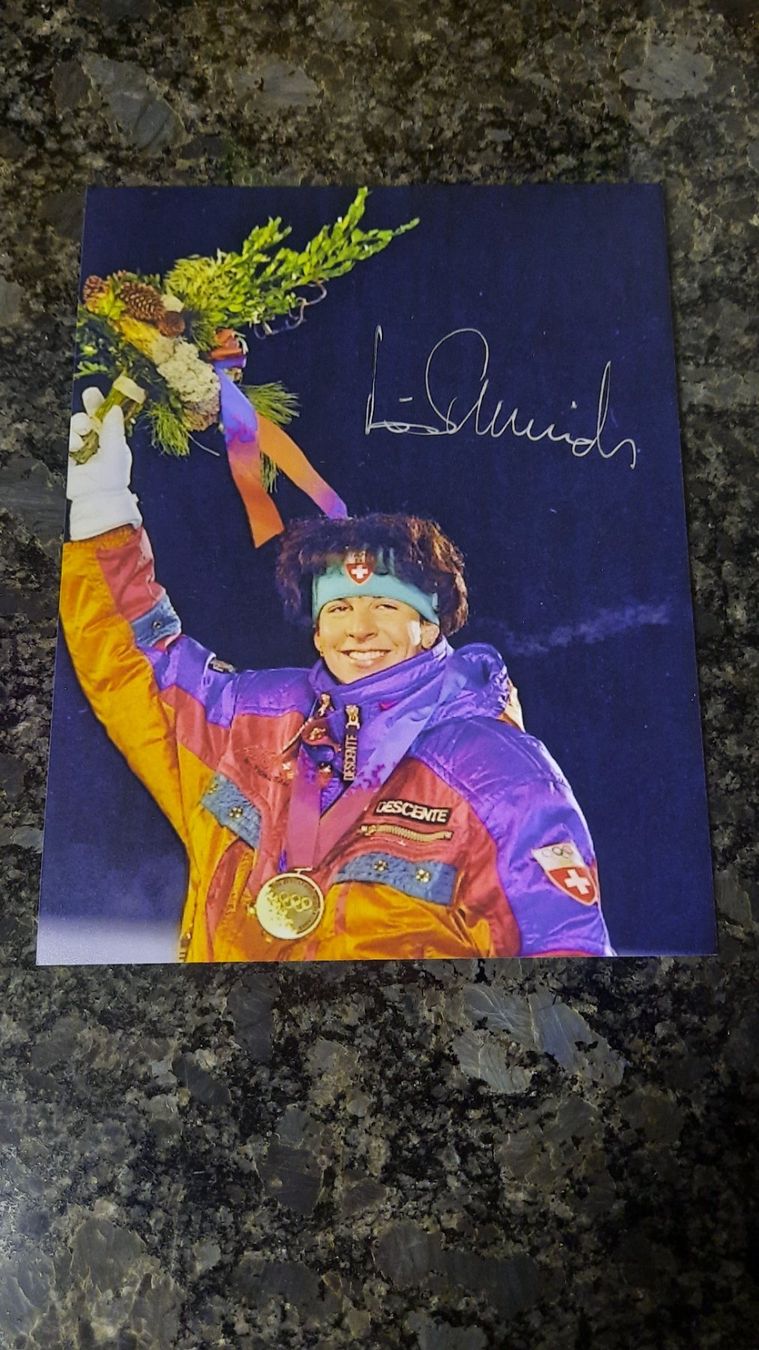 Autografi: Autogramm Vreni Schneider – Usato da Schmerikon venduto da Olympia04