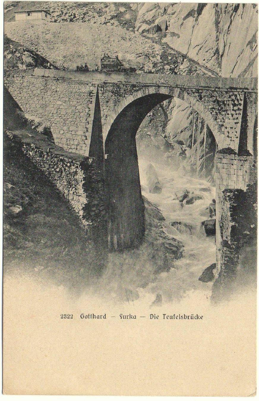 Ansichtskarten: GOTTHARD-FURKA Postkutsche, Teufelsbrücke – Neu (gemäss Beschreibung) aus Jona von philajona