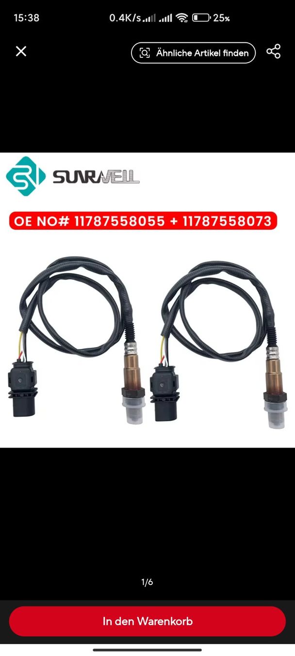 Alle Autoersatzteile: Lambda Sensor Für BMW E-60. OEN11787558055.11787558073 – Gebraucht aus Biel/Bienne von johnychen63