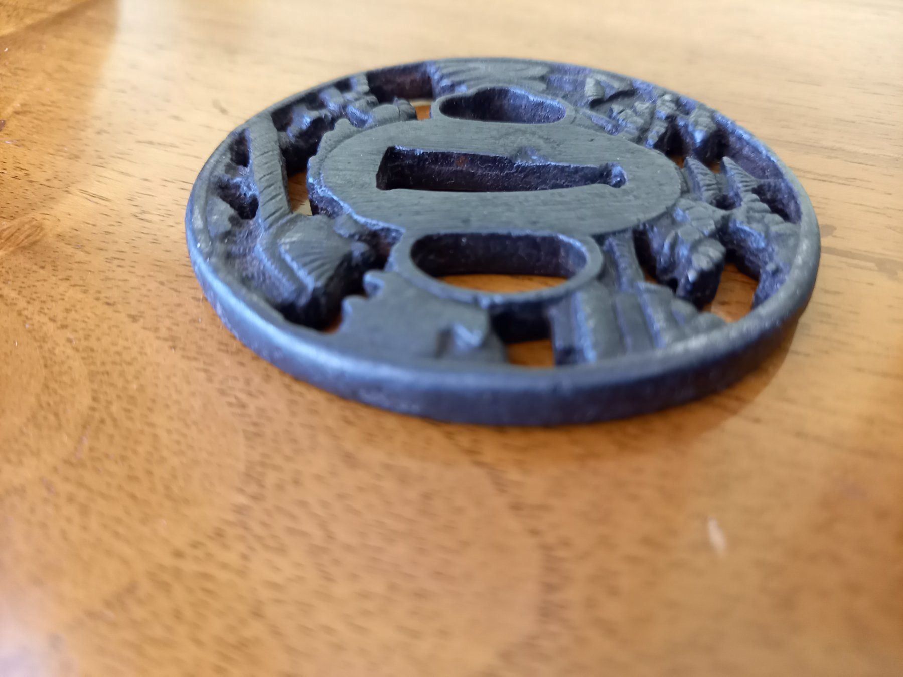 Arte internazionale: beau tsuba en fer 19 è. s. signé ? – Usato da Lausanne venduto da leneko 6