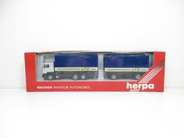 Herpa H0 MAN F80 Wechselbrücken-Hängerzug LTG