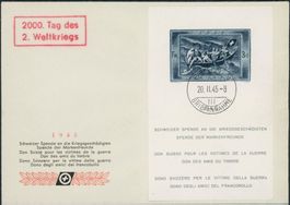 1945 - Spende - Block - FDC ET