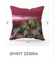 Great 50x50cms ‘zebra’ cotton pillow cover