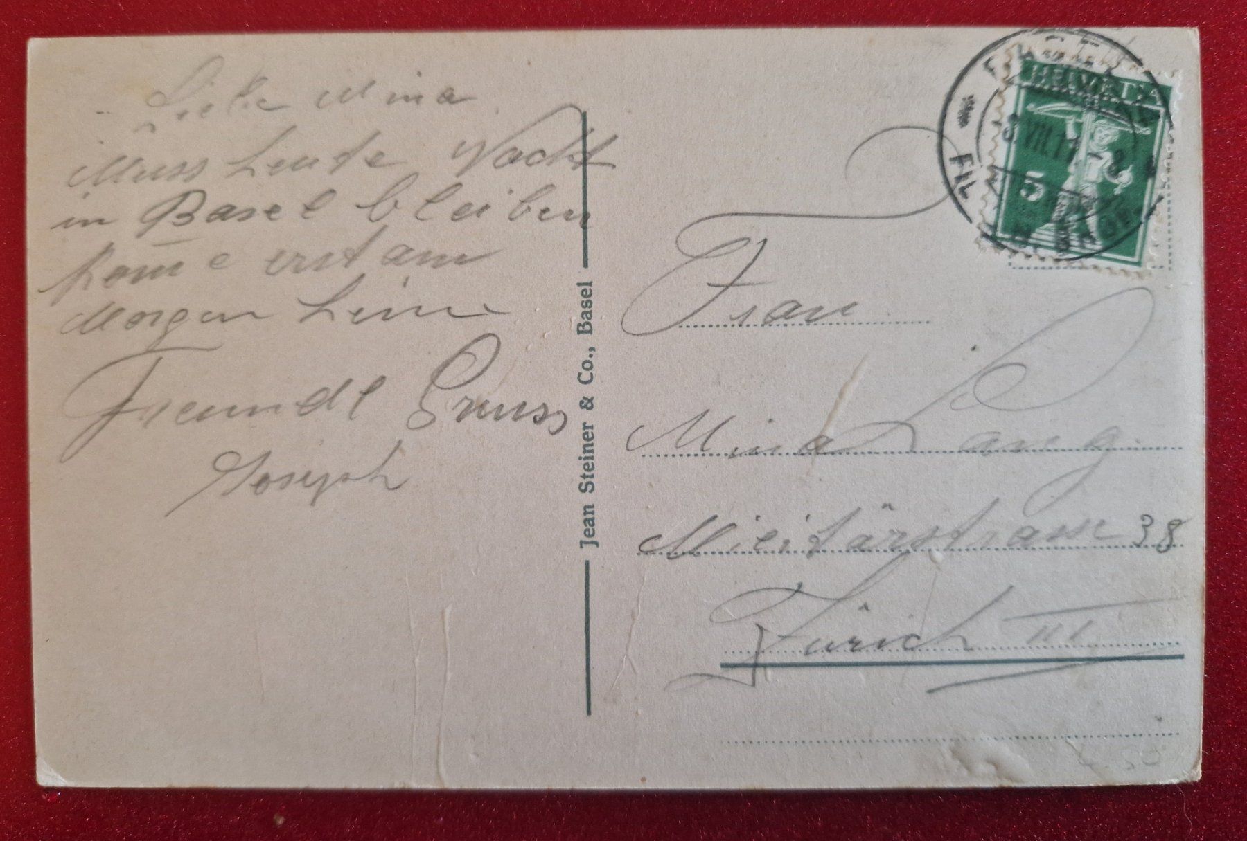 Cartoline postali: Basel Bundesbahnhof 1911 – Usato da Melchnau venduto da Arthurius 1
