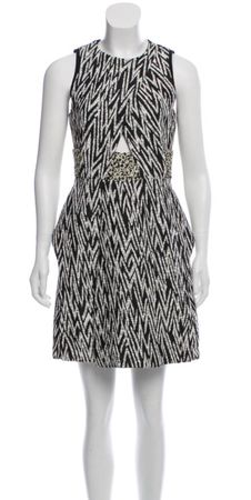 Proenza Schouler Dress Black White Size 2 US