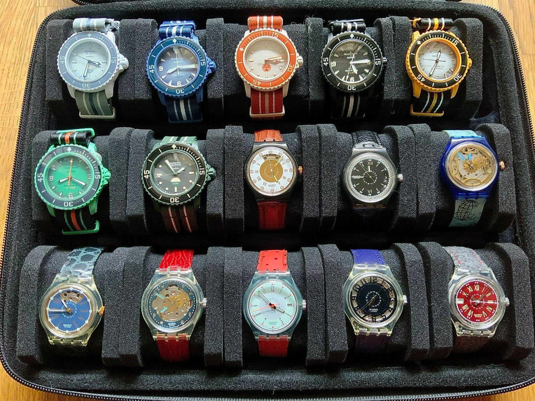 Swatch Uhren: Collection exceptionnelle de montres - 75 SWATCH collector – Neu und originalverpackt aus Bottens von Jafar55