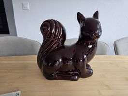 Keramik Eichhörnchen braun 28cm hoch