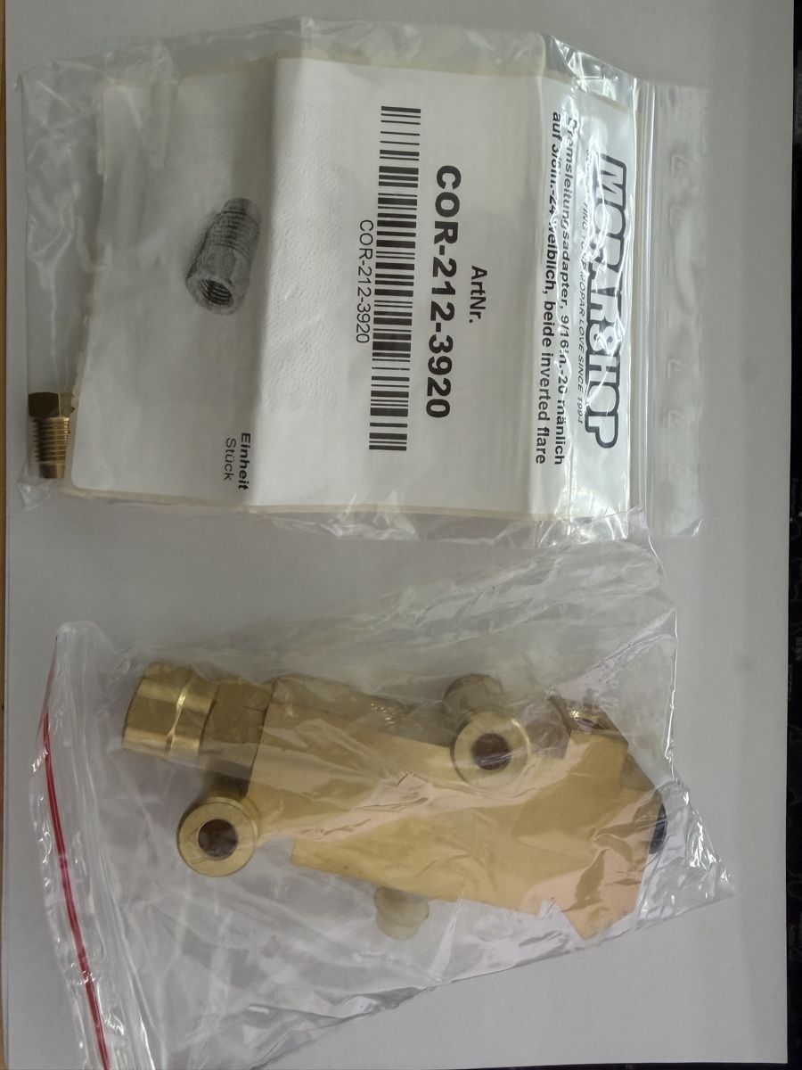 Chrysler Tutti pezzi di ricambio auto: Brake Proportioning Valve Disc/Drum Brass – Nuovo e nell'imballaggio originale da Lenzburg venduto da Stryke1O1 1