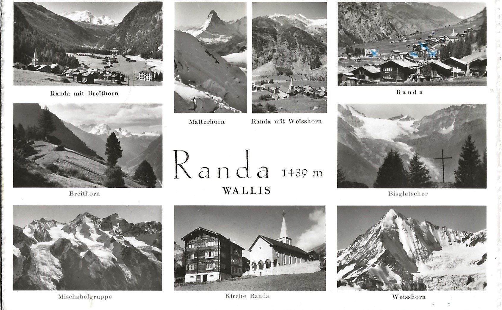 Cartoline postali: E. Gyger, Randa, Wallis – Usato da Frauenfeld venduto da Merk52