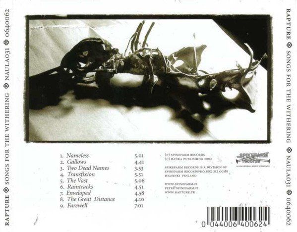 CDs: Rapture - Songs For The Withering – Gebraucht aus Uzwil von visions77 1
