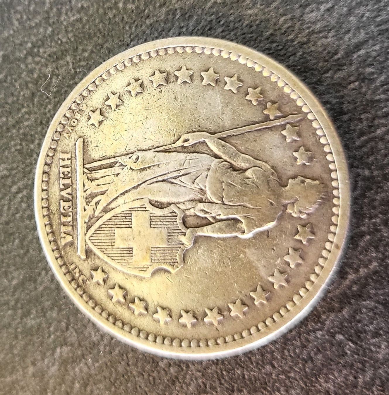 Tutti le monete: 2 FR  Münze 1906 Silber – Usato da Kriens venduto da tobi-card 1