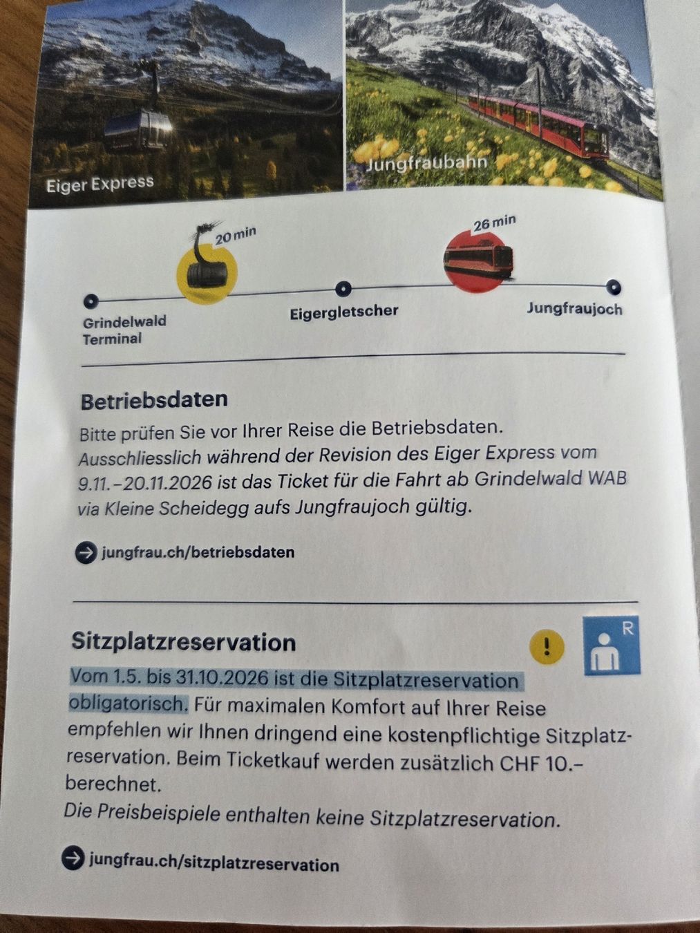Gutscheine: Jungfraujoch Rabattgutschein  – Neu (gemäss Beschreibung) aus Wiesendangen von Sinhuk 1