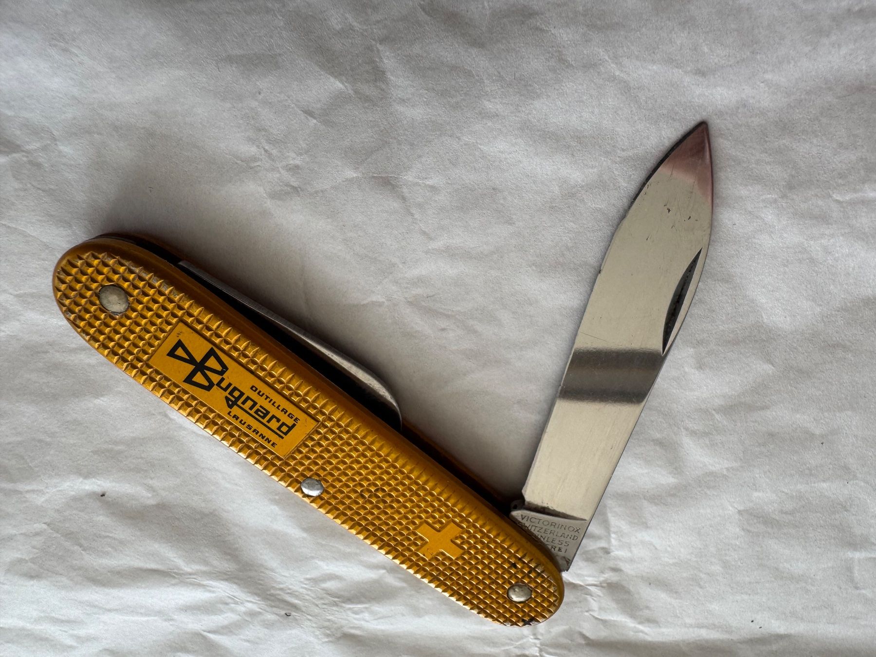 Victorinox Coltelli tascabile: Bugnard Alox Lausanne Victorinox Sackmesser – Usato da Kestenholz venduto da Sackmesser67 1