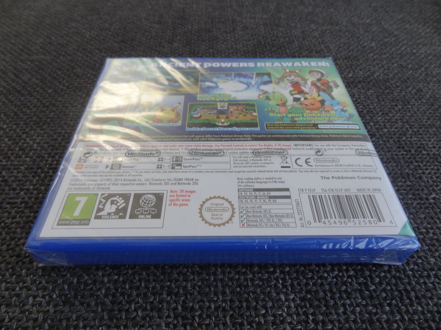 Pokémon Giochi: Pokémon Alpha Sapphire Nintendo 3DS UK-Version blue case NEU – Nuovo e nell'imballaggio originale da Lyss venduto da Famicom 3