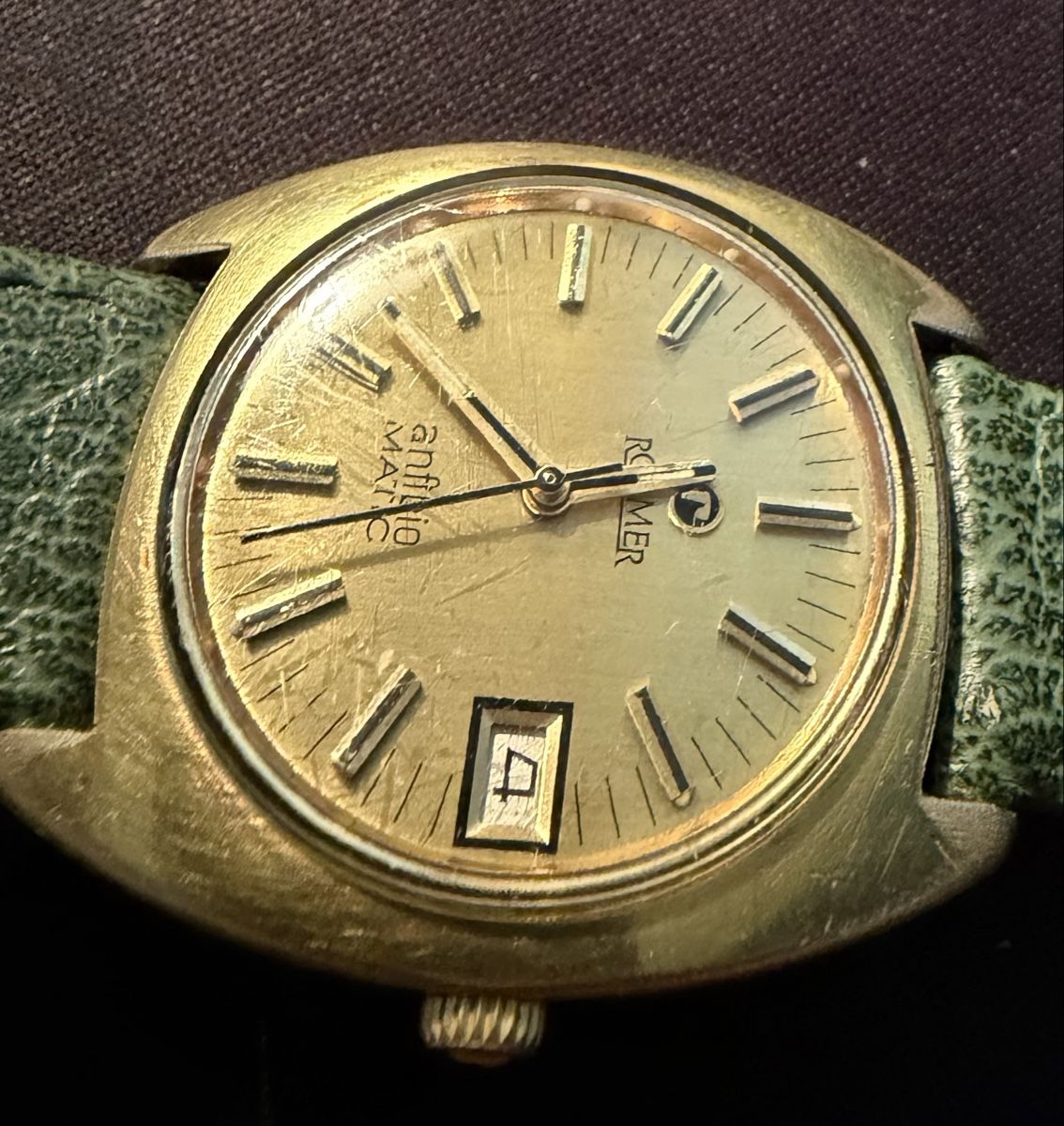 Orologi: Romer anfibio Matic Automatic Herrenuhr Goldfarben – Usato da Zürich venduto da Azzuki