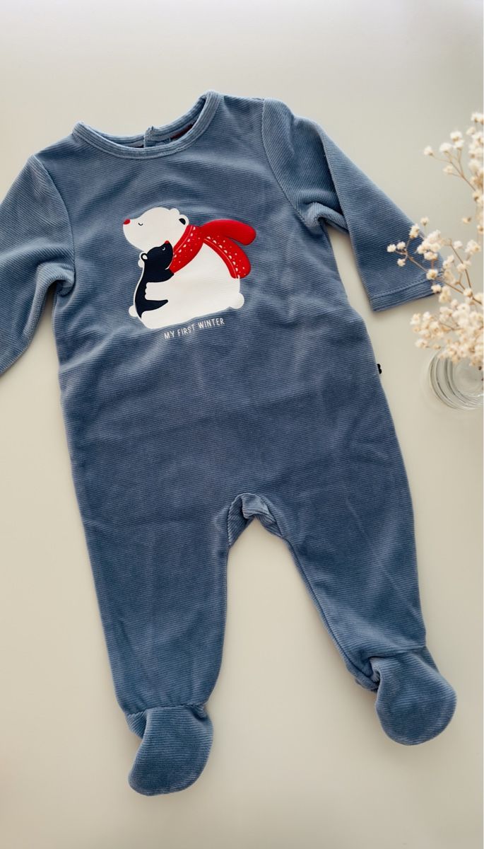 Okaidi Pyjamas: Obaïbi Stampler / Schlafanzug 'My first winter' – Neuf (Voir description) à Zürich par KrisZH
