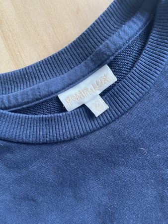 Pomp de Lux ✨, Bluse, Gr. 122, Dunkelblau mit Puffärmeln!