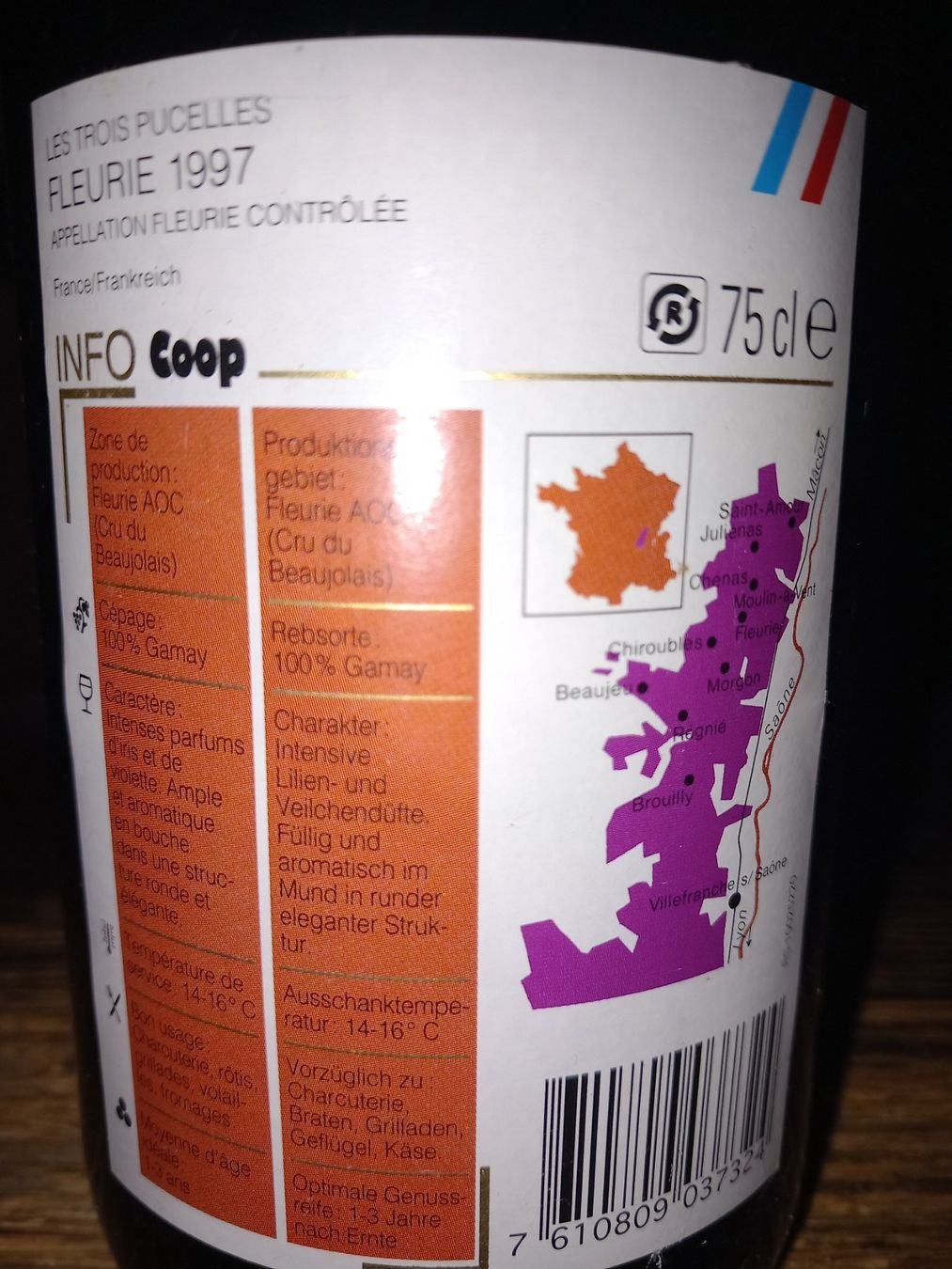 Vino: Les trois pucelles fleurie 1997 – Nuovo (secondo la descrizione) da Le locle venduto da juliensaran 4
