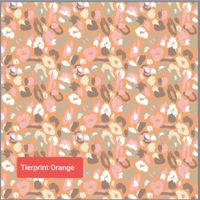 *Sale* Baumwolljersey Print Animal Orange