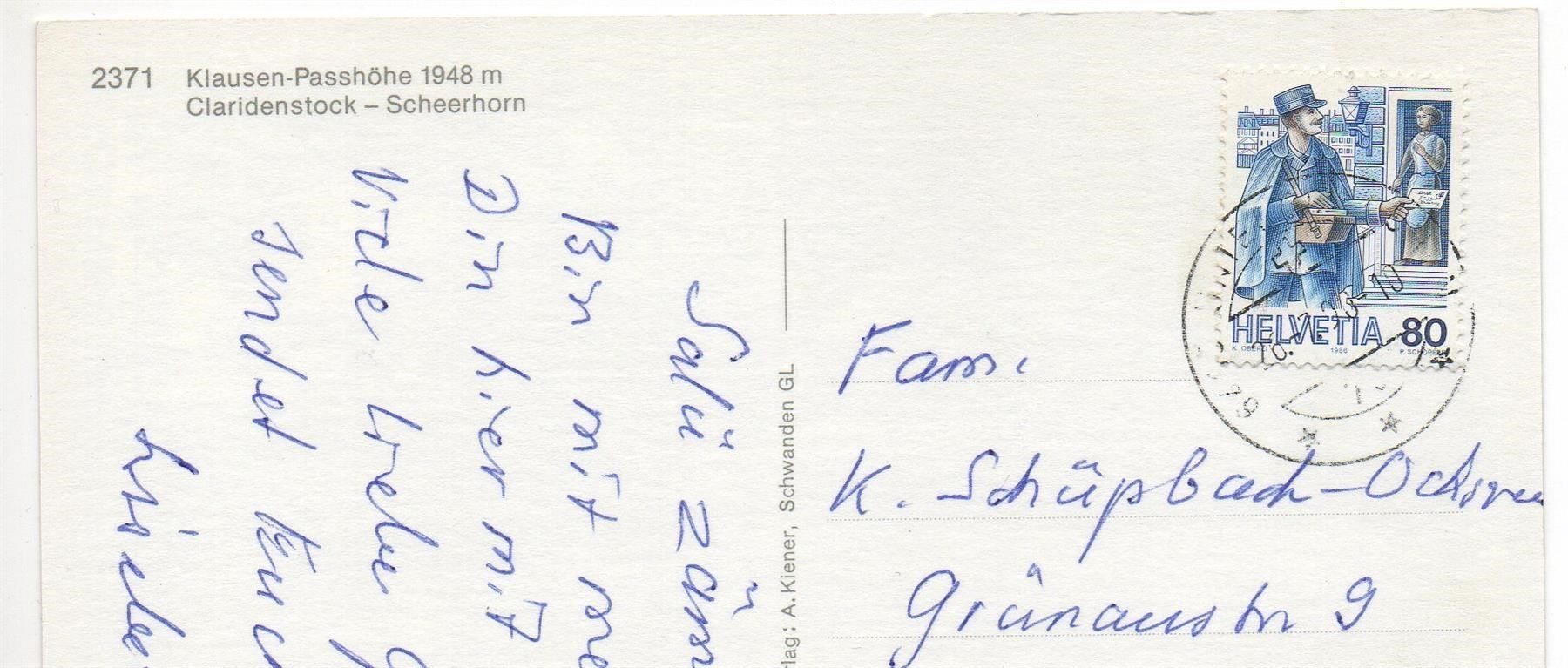 Cartoline postali: KLAUSEN-PASSHÖHE Reise-Bus – Usato da Jona venduto da philajona 1