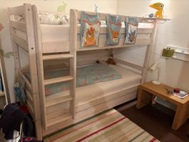 Flexa Etagenbett, white wash, wenig benutzt