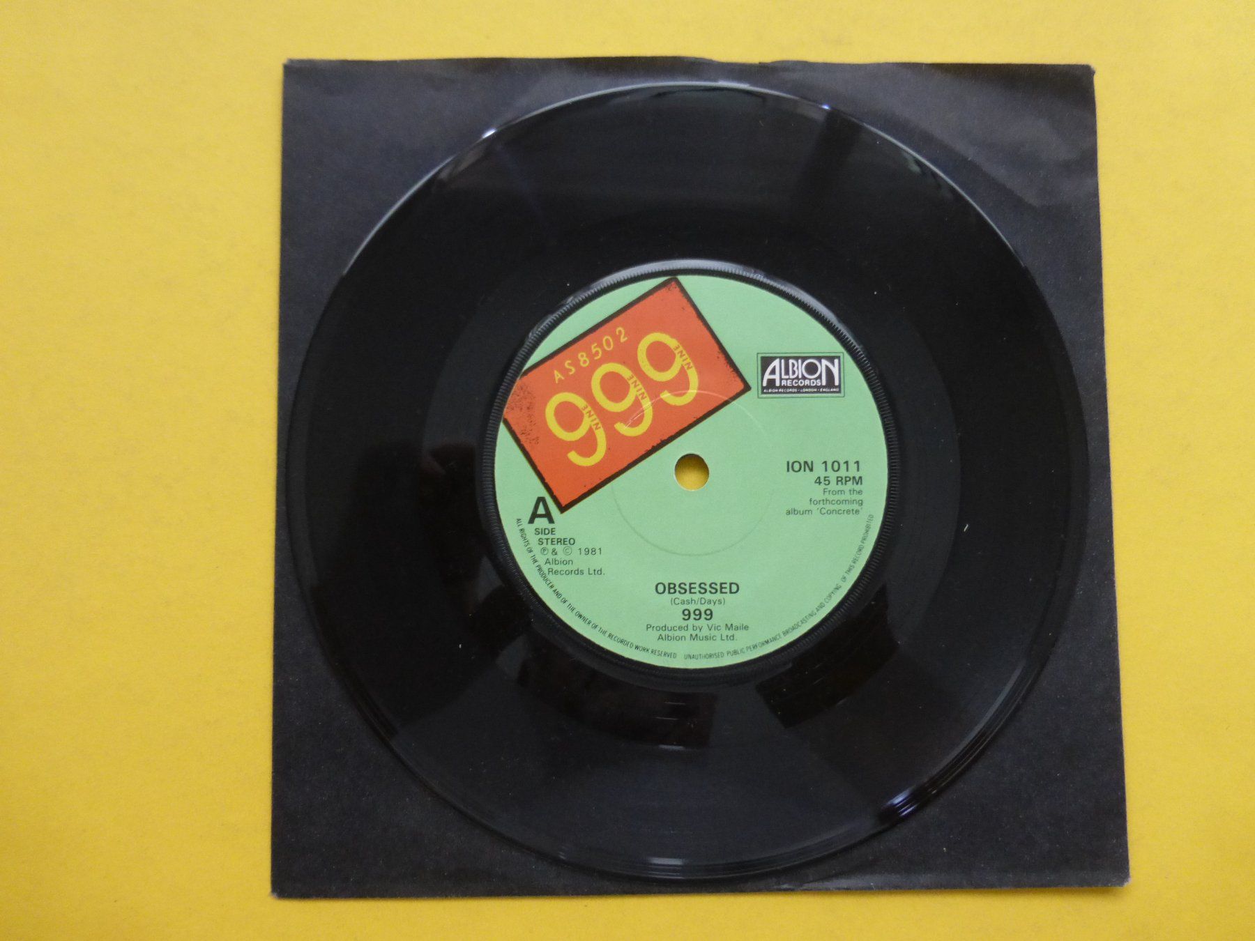 Schallplatten: 999 – Obsessed – Gebraucht aus Zürich von Swiss57