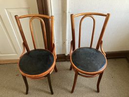 2 Stühle Bugholz Thonet Stil, Vintage, Rarität!