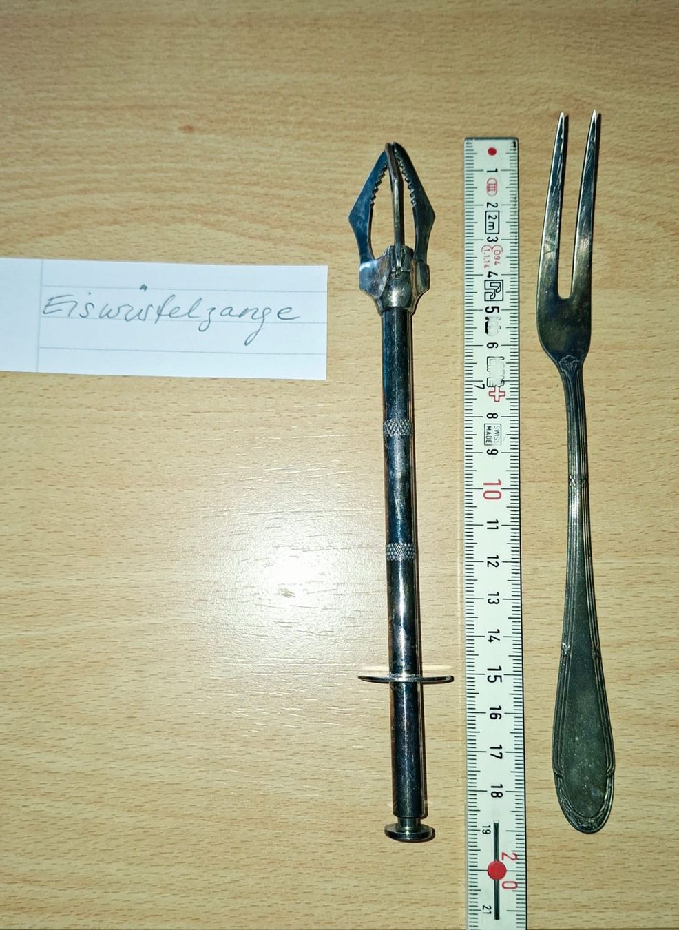 Set di posate: Silbernes Besteck ua. Eiswürfelzange – Usato da Weiningen ZH venduto da nic--ole 2