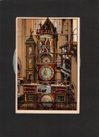 AK mit Astrolog. Uhr Kathedrale Strassbourg , gel. 1949