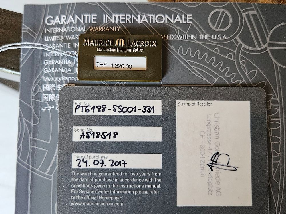 Maurice Lacroix Orologi: Maurice LaCroix Pontos automatic Chronograph – Usato da Ulmiz venduto da Dirix 5