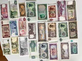 Diverse historische Geldscheine Noten
