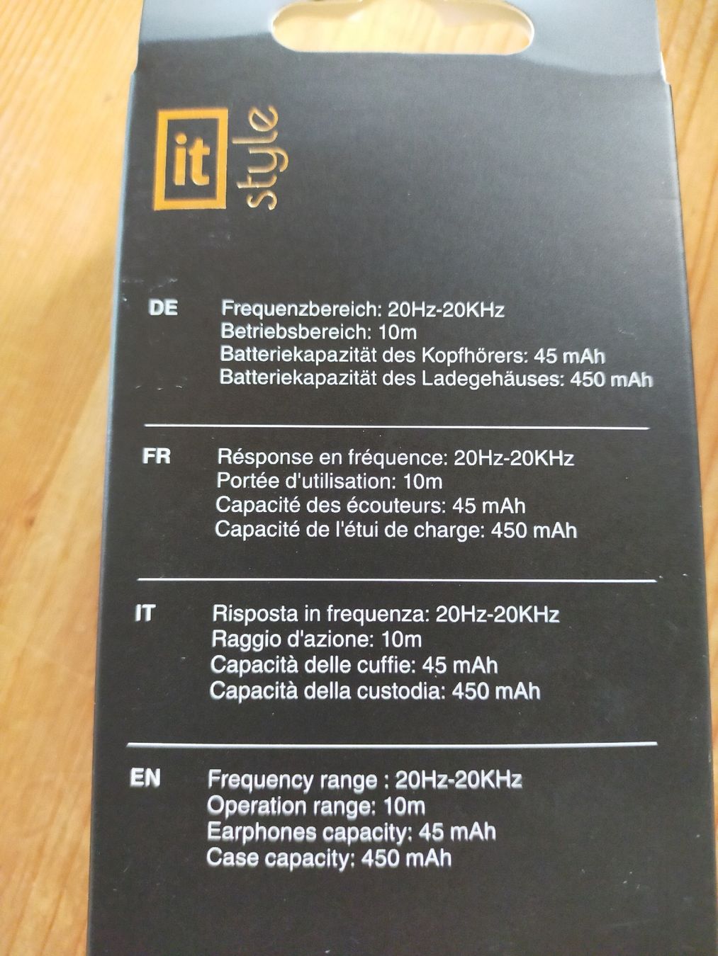 Cuffie: It Style True Wireless Earphones.Neu+Orginalverpackt – Nuovo e nell'imballaggio originale da Oberhofen TG venduto da tryxta 3
