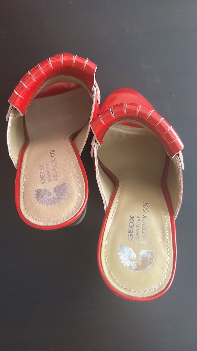 Geox Scarpe da donna: Sandales Geox Patrick Cox rouges taille 38 – Usato da Fribourg venduto da Ricardo_1.7 2