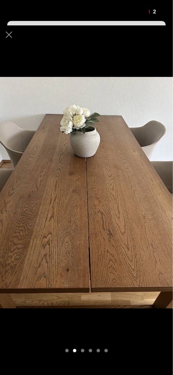 Ikea Tavoli: Tisch Eichenfurnier dunkelbraun Ikea 220cmx100cm – Usato da Pieterlen venduto da cel_l2dt