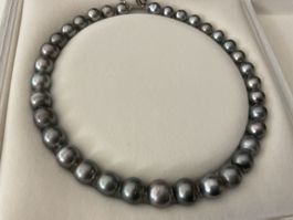 Tahitiperlen Collier in sehr guter Qualität, 46cm