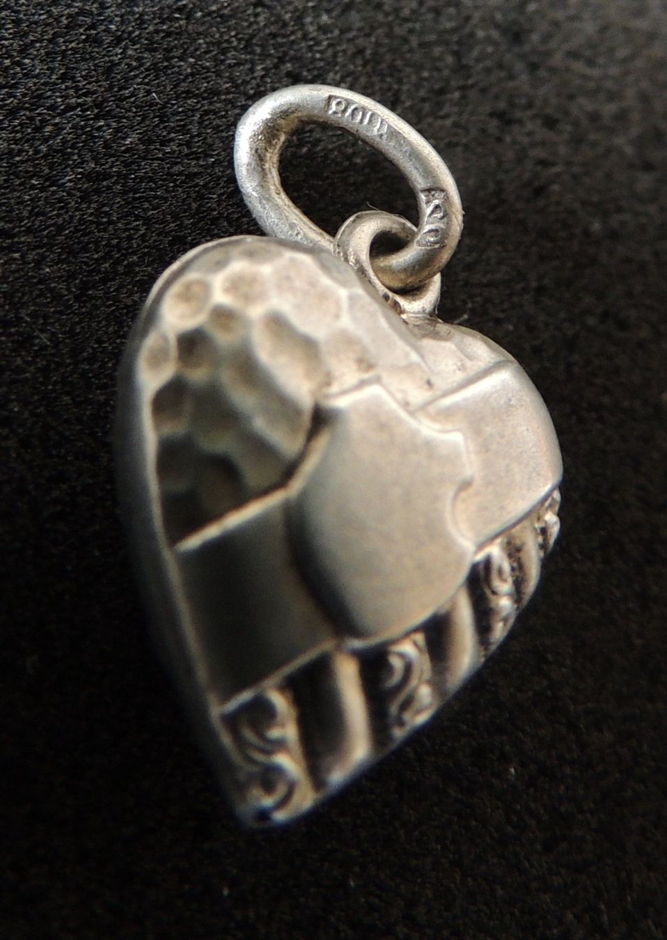 Ciondoli: Silber 800 Herzanhänger 12 x 14 mm – Usato da Waldenburg venduto da schaller707 1
