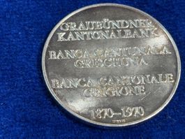 (6) 1 Medaille Graubünden Kantonalbank 1870-1970
